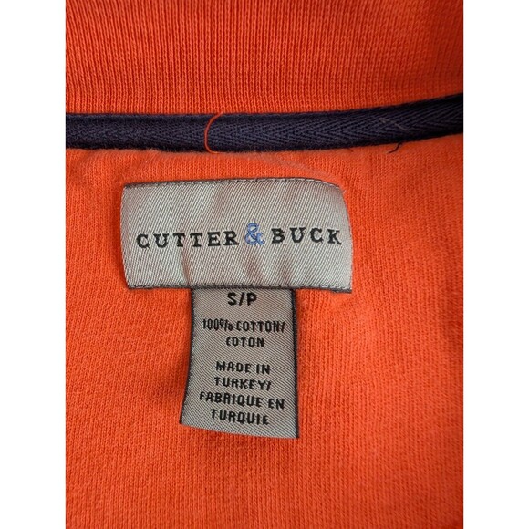 University of Virginia UVA Quarter 1/4 Zip Pullover Cutter & Buck Size S Orange - Picture 4 of 11